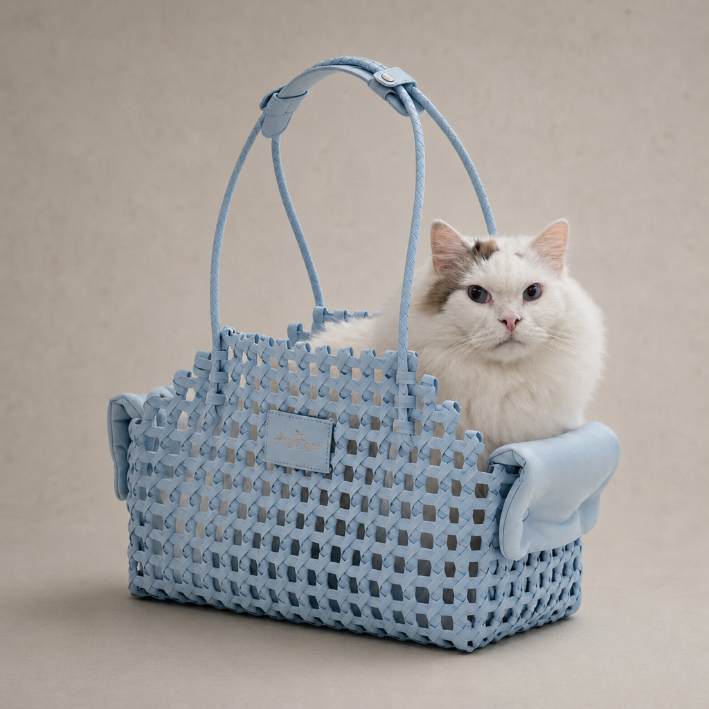 Woven Breathable Pet Tote Bag