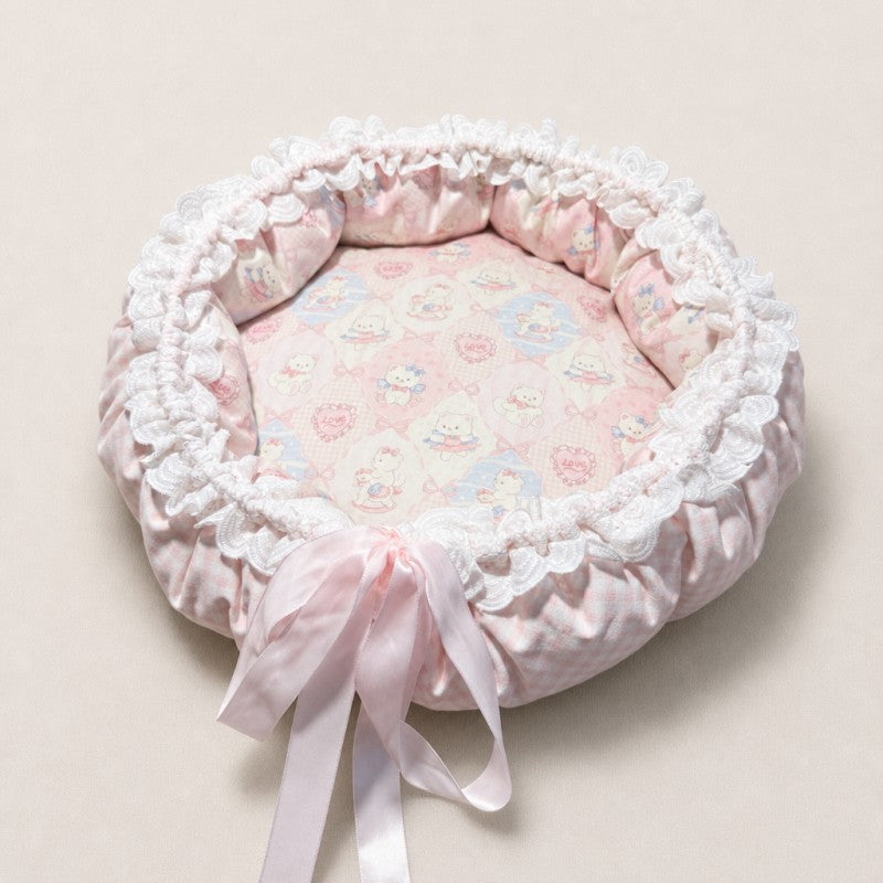 Pink Lace Princess Cat Bed