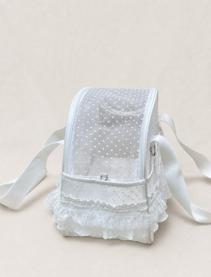 Polka Dot Lace Pet Carrier