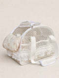 Polka Dot Lace Pet Carrier