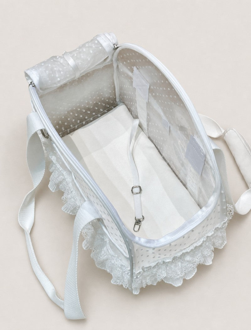 Polka Dot Lace Pet Carrier