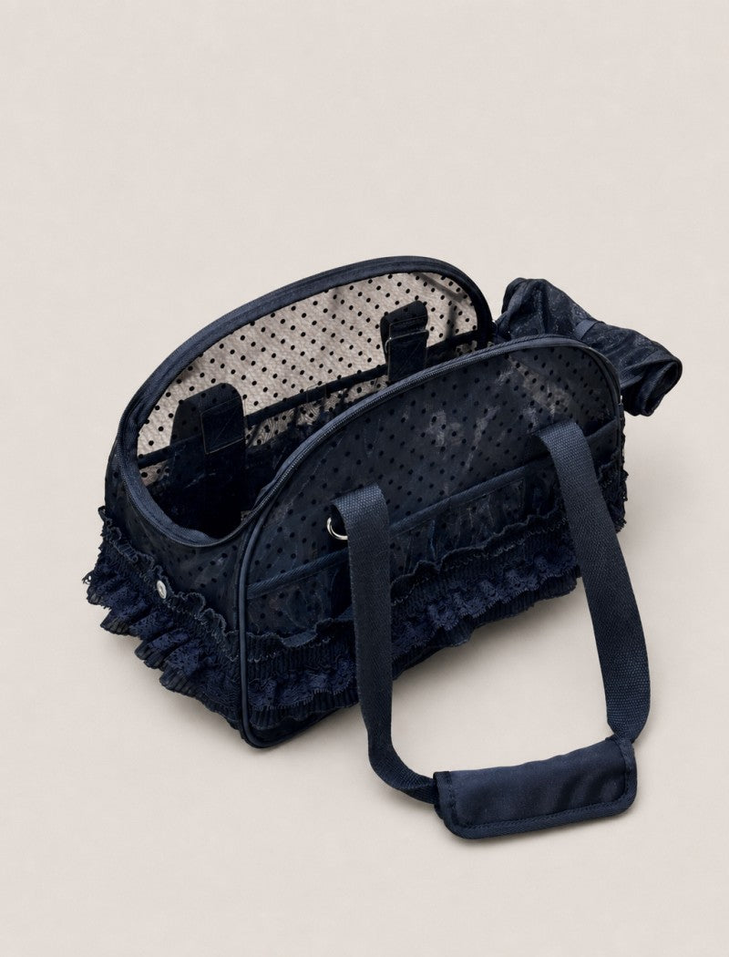 Polka Dot Lace Pet Carrier