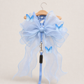 Organza Big Bow Butterfly Pet Harness & Leash Set