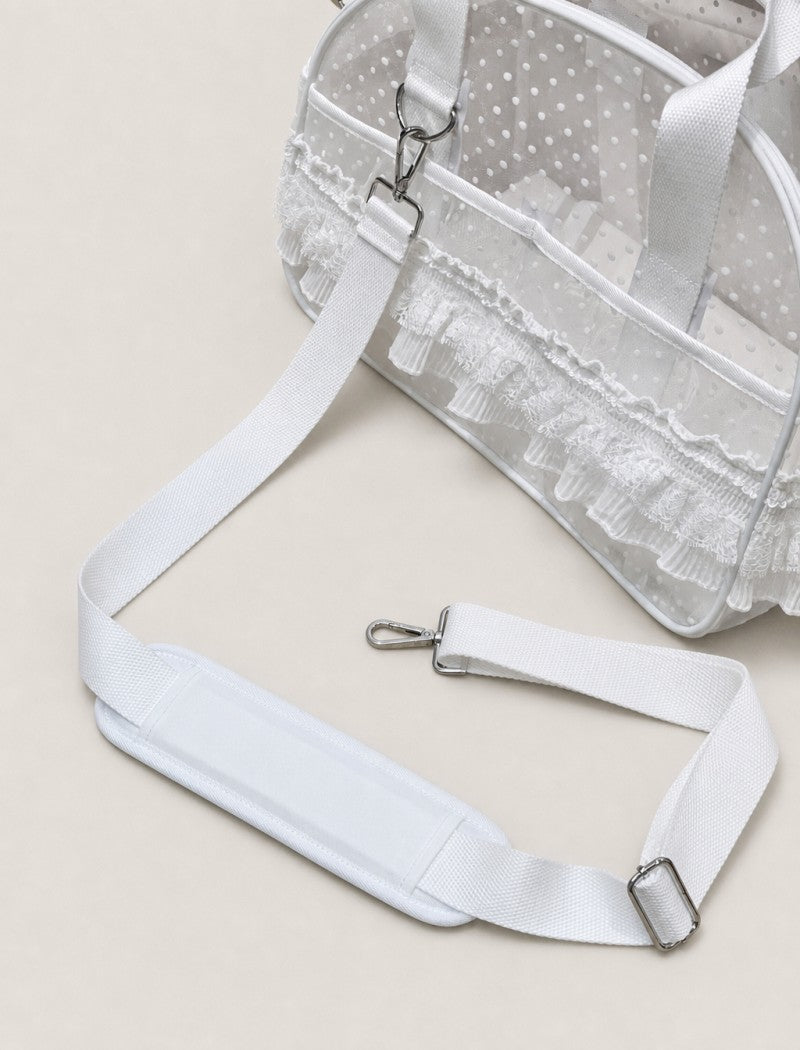 Polka Dot Lace Pet Carrier